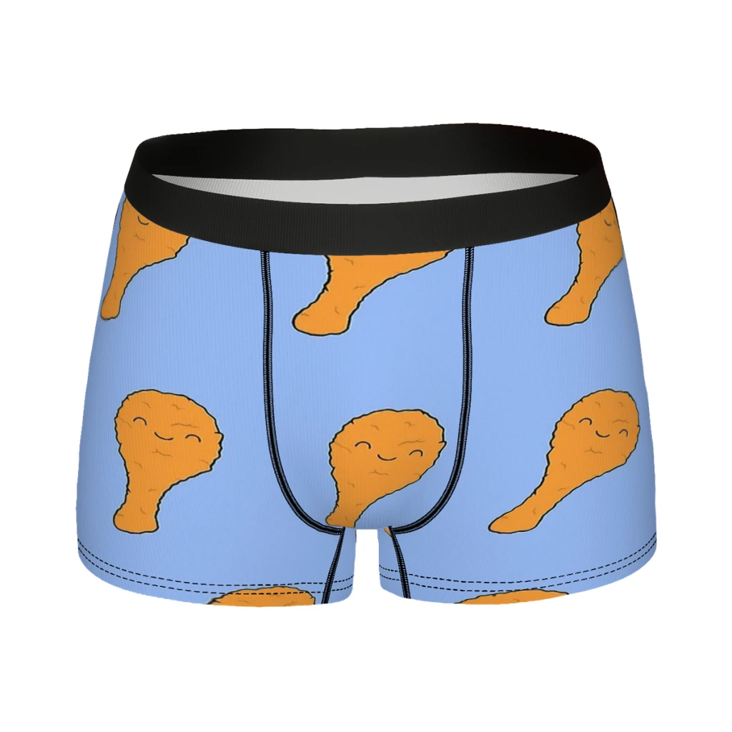 Cute Fried Chicken Man's Boxer Briefs Chicken family bucket Highly Breathable Underwear High Quality Print Shorts Gift Idea