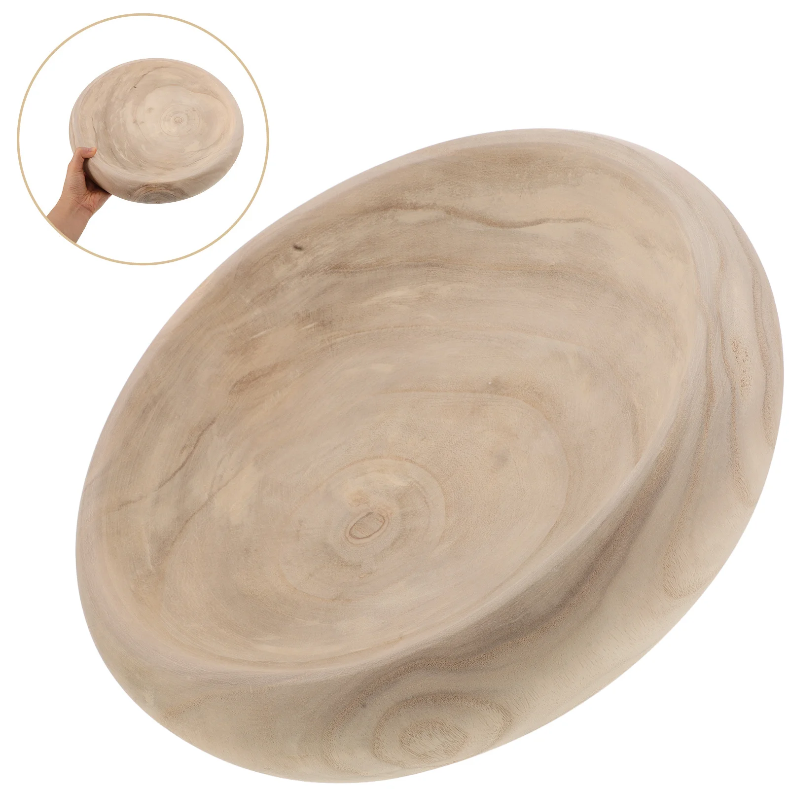 

Wooden Salad Bowl 8 Inch Natural Wood Fruit Bowl For Kitchen Serving Rice Snacks Bread Salad Food Mixing Decorative Wooden