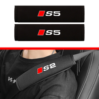 2 Pcs Car Seat Belt Cover Covers Shoulder Cushion Protector Safety Belts Shoulder For Audi S1 S2 S3 S4 S5 S6 S7 S8 Accessories