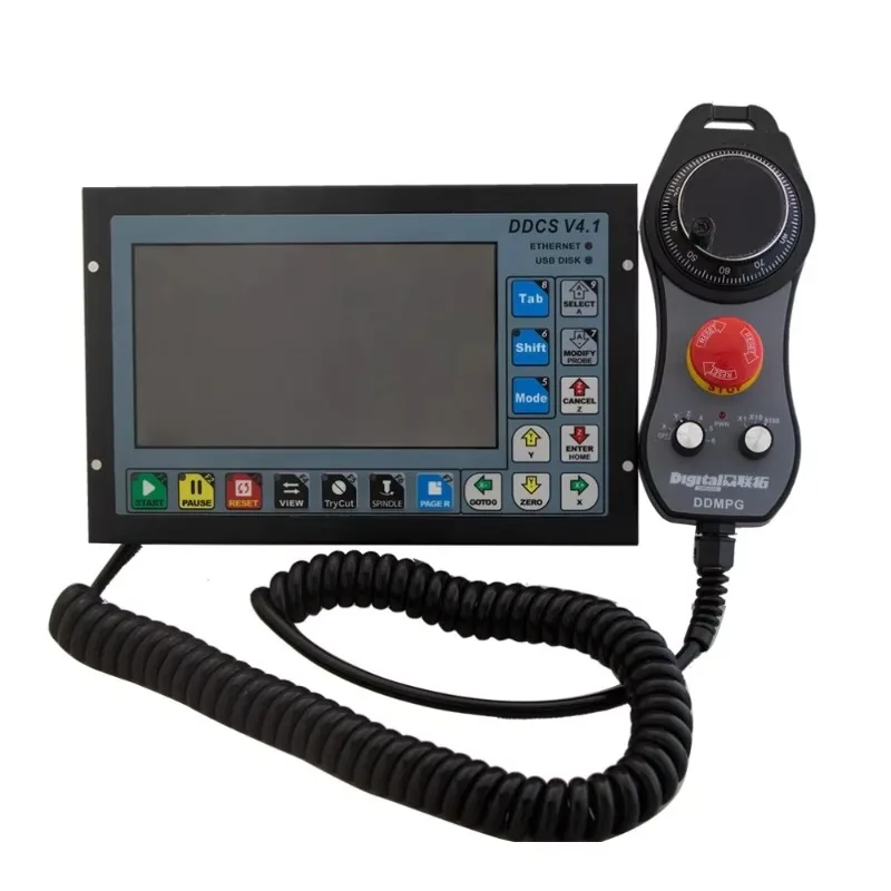 The Latest Ddcs V4.1 3/4 Axis Independent Offline Controller Machine Tool Engraving And Milling Cnc Motion Control System