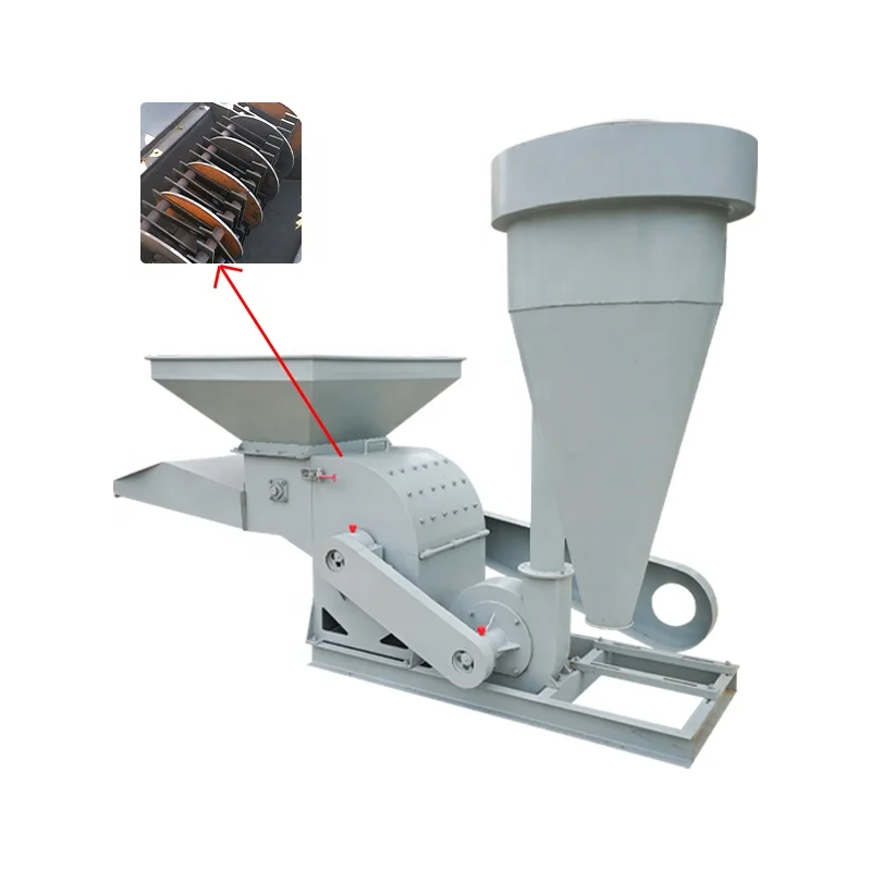 

High performance rice husk hammer mill poultry feed crushing machine with high quality