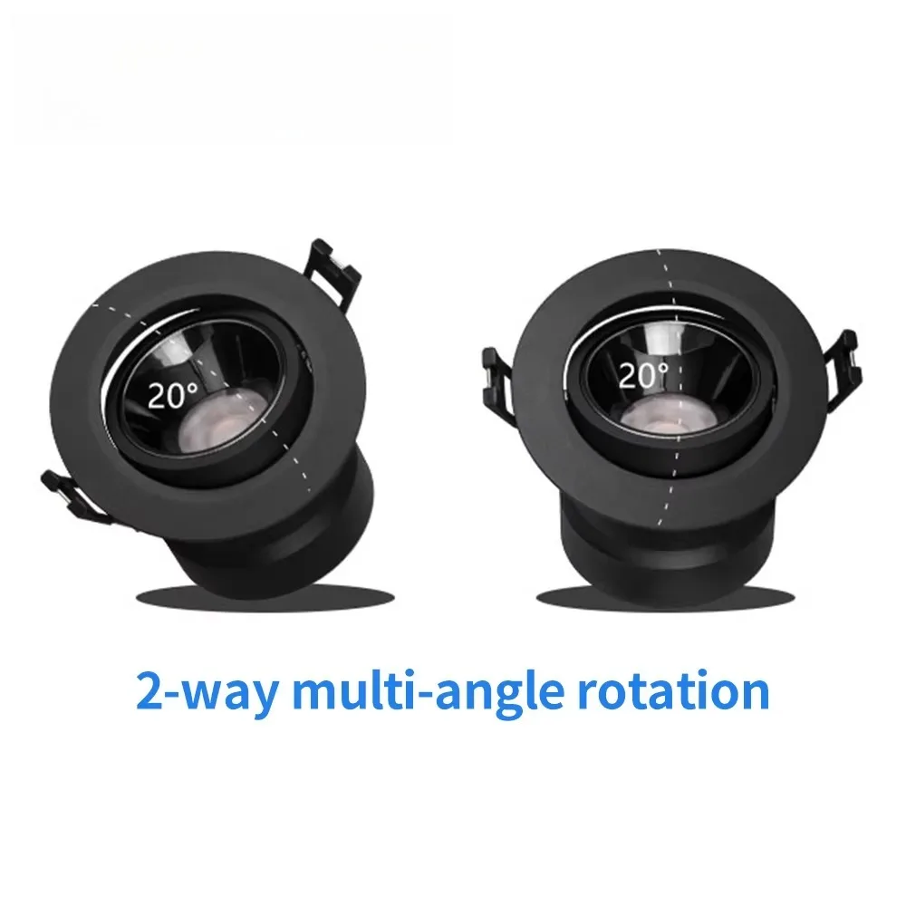 Picture 4: 8W-50W Ultra Anti-Glare Smart Dimmable RGBCW Downlight Recessed Ceiling Spotlight COB LED Downlight