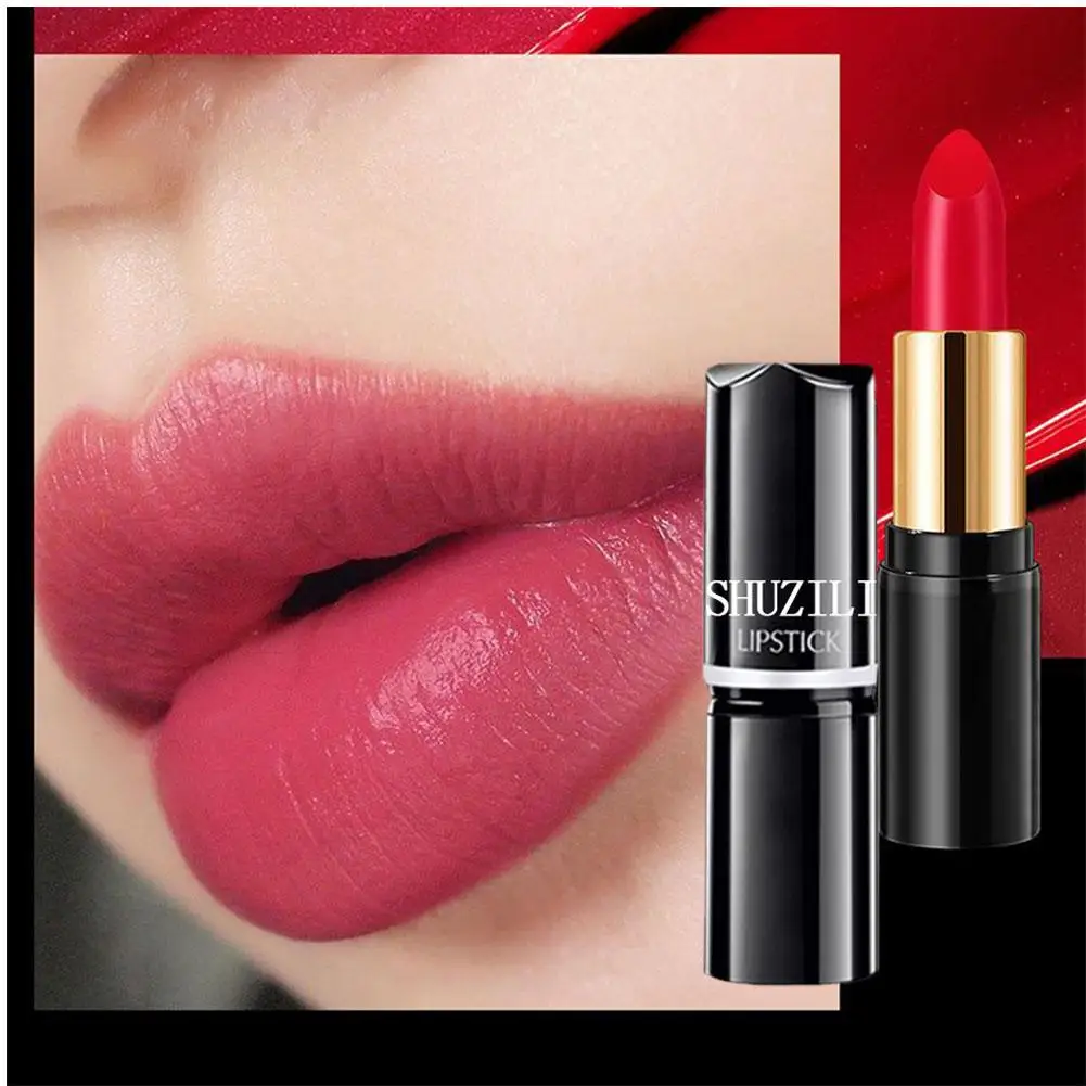 Tube Lipstick Smooth Texture Lasting Effect Long-lasting Matte Up Moisturizing Make Gloss Waterproof Lip Lipstick Mouse cosmetic