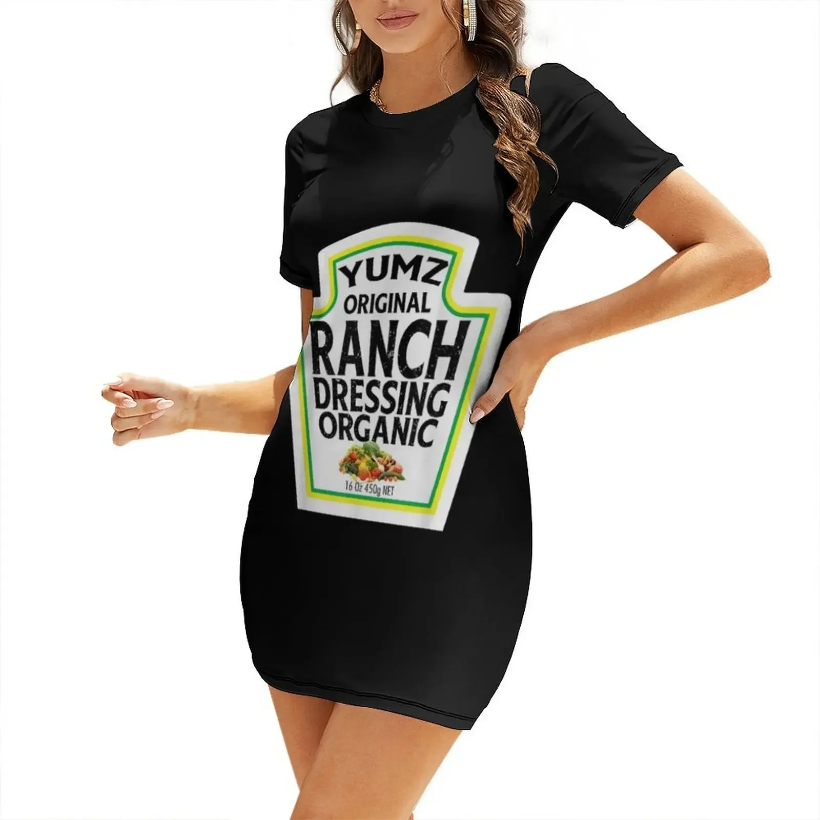 

Dressing Ranch Halloween Costume Salad Matching Short-Sleeved Dress summer dress Dress