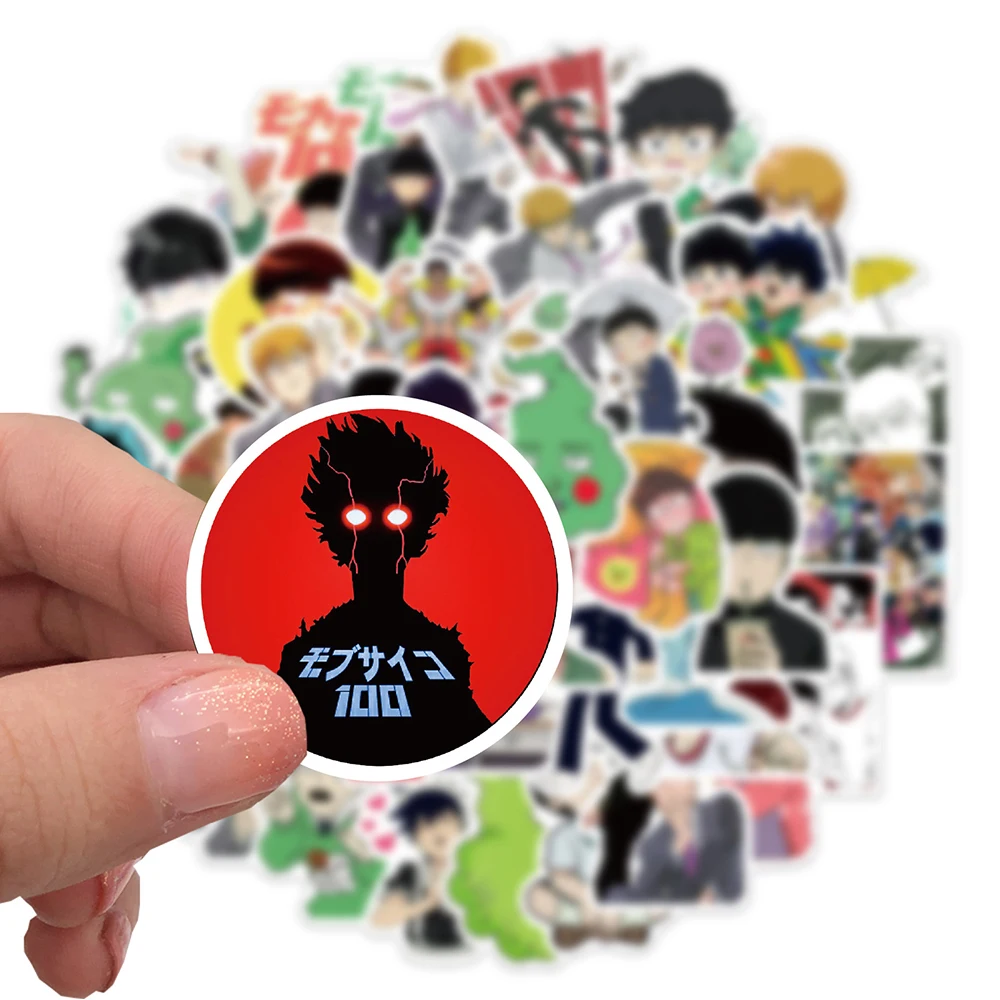 10/30/52PCS Anime Mob Psycho 100 Stickers Cartoon Funny Graffiti Decals Kids Toy Gift DIY Laptop Phone Suitcase Phone Sticker