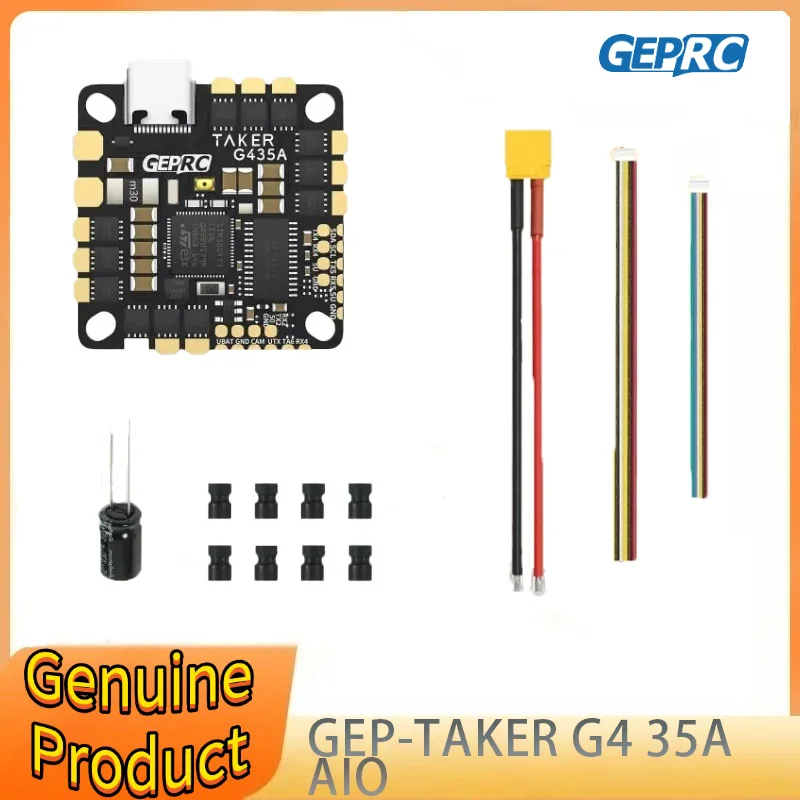 

GEPRC GEP-TAKER G4 35A AIO 170MHz G473 Main Control 2-4S Flight Control System Transmitter Racing Drone RC Tools