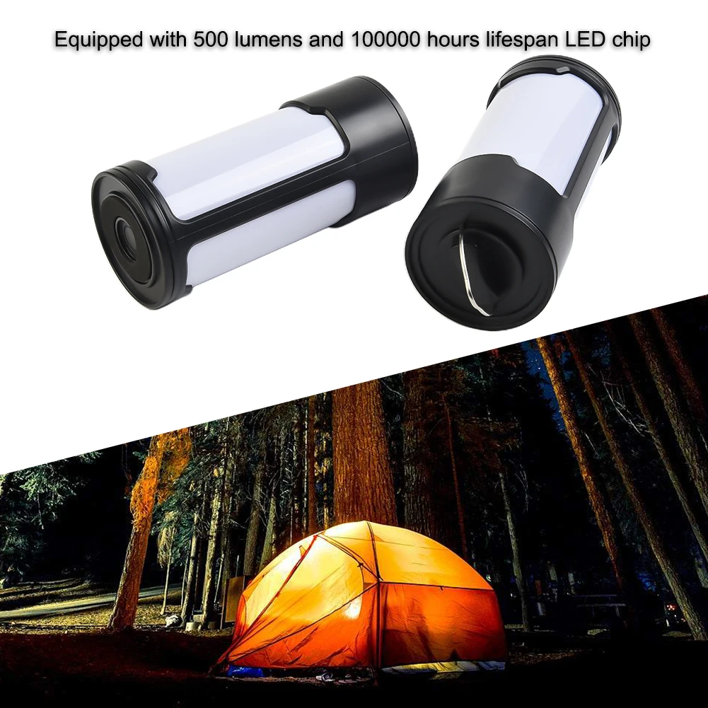 Lightweight Battery Powered LED Camping Light with Adjustable Brightness Levels and IPX45 Waterproof Protection