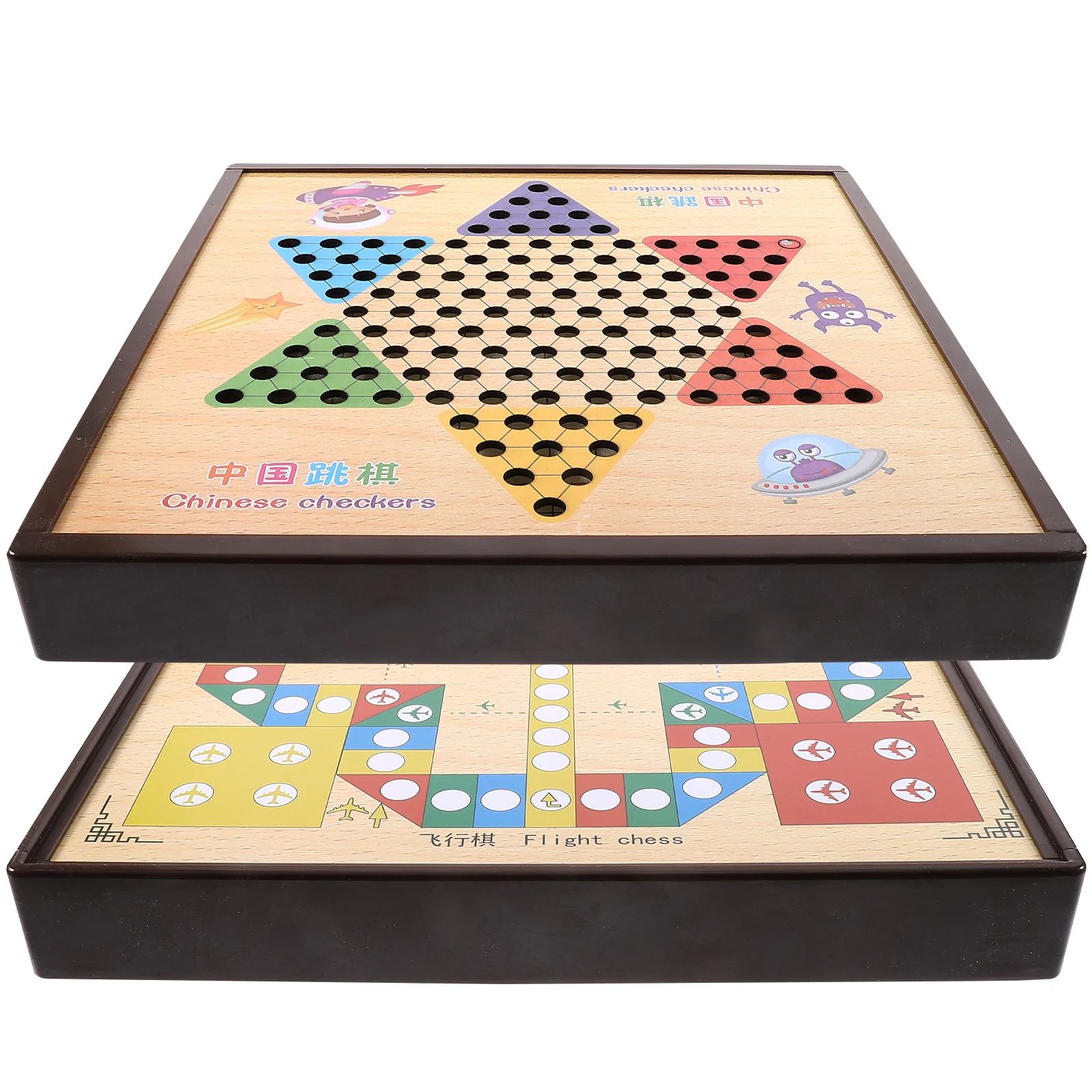 

Wooden Educational Gift Toys for Children and Students Ludo Game Board Travel Chess