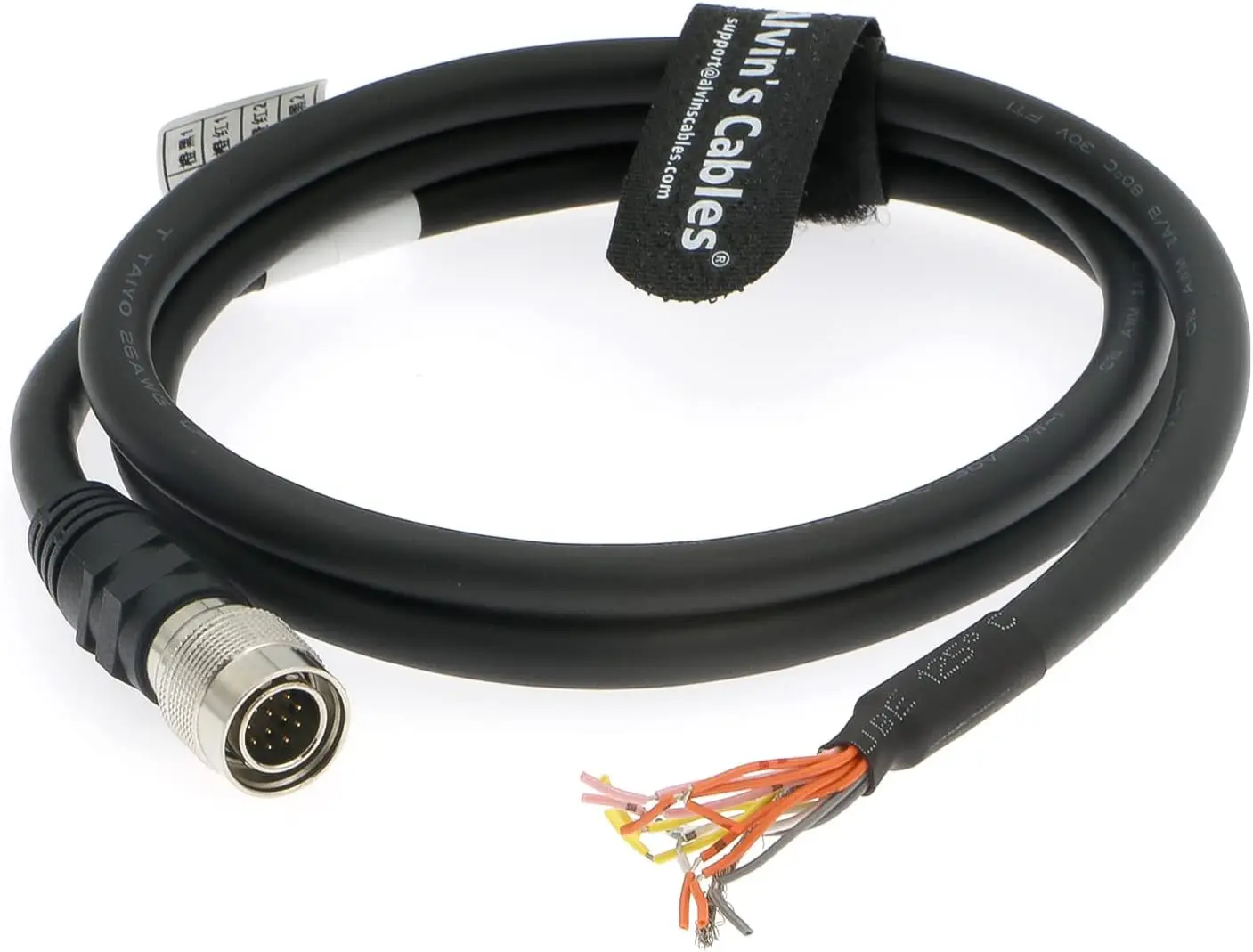 Alvin's Cables 12 Pin Hirose Male HR10A-10P-12P High Flex Power IO Cable for Camera 1M