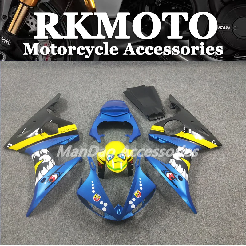 

NEW ABS Motorcycle Injection Fairing Kit fit For YZF R6 2003 2004 2005 03 04 05 Bodywork Fairings kits set Blue Black shark