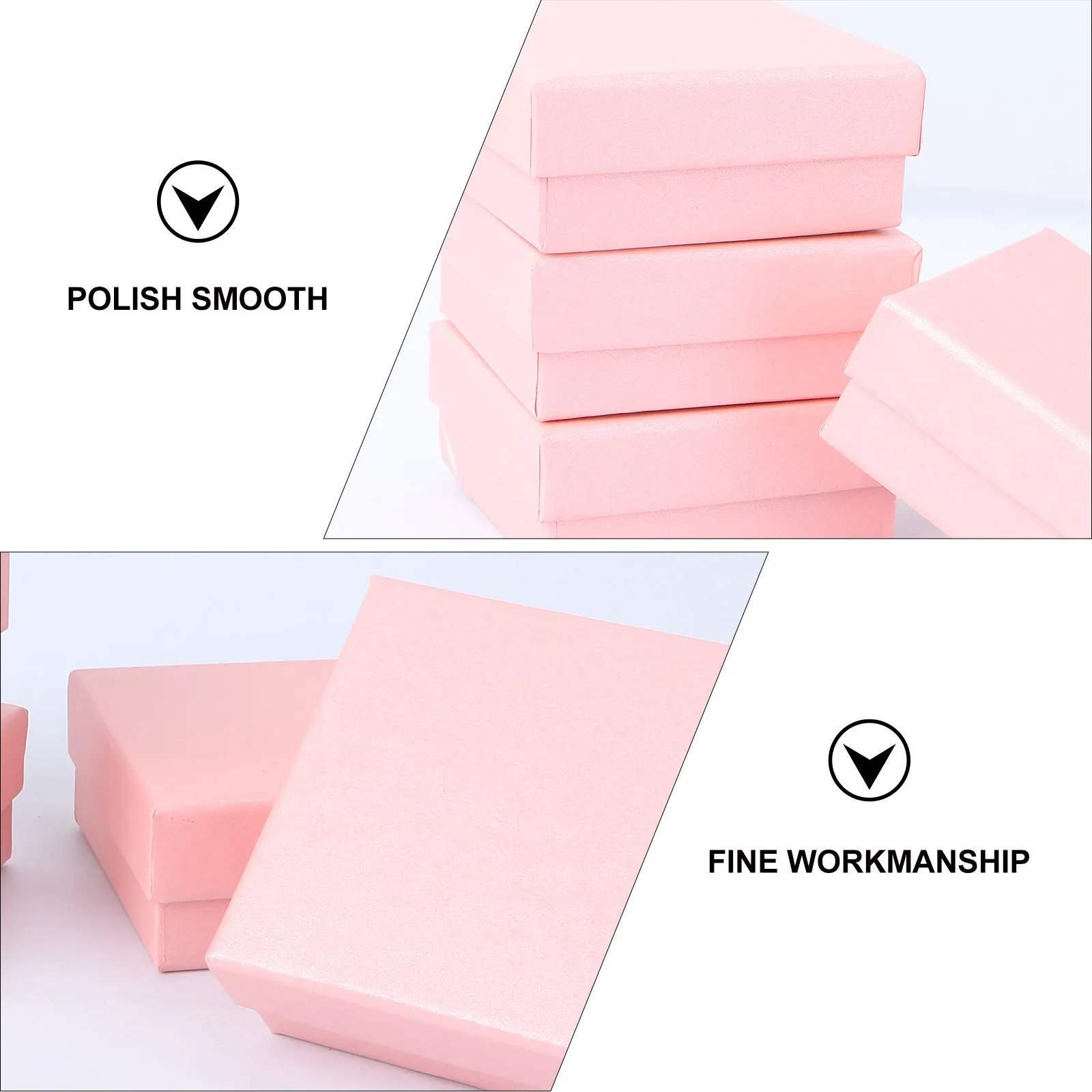 

10Pcs Retro Jewelry Box Premium Eco Friendly Sponge Lined Earring Ring Necklace Bracelet Storage Container Vintage Display Gift