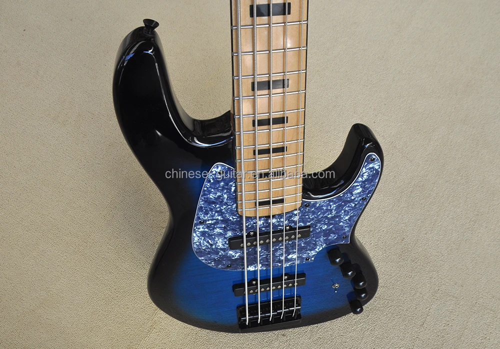 Flyoung Wholesale 5 Strings Electric Bass Guitar OEM Brand Active Circuit Professional Performance Bass