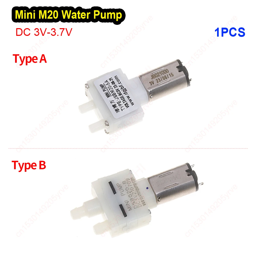 Mini M20 Water Self-priming Pump Sweeping Robot Pump DC 3V 5V with Small Flow Check Valve Diaphragm Water Pump