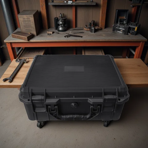 Caja de herramientas de plástico portátil Universal, con inserto de espuma, Estuche de transporte duro impermeable y a prueba de golpes con esponja precortada, 1 ud.