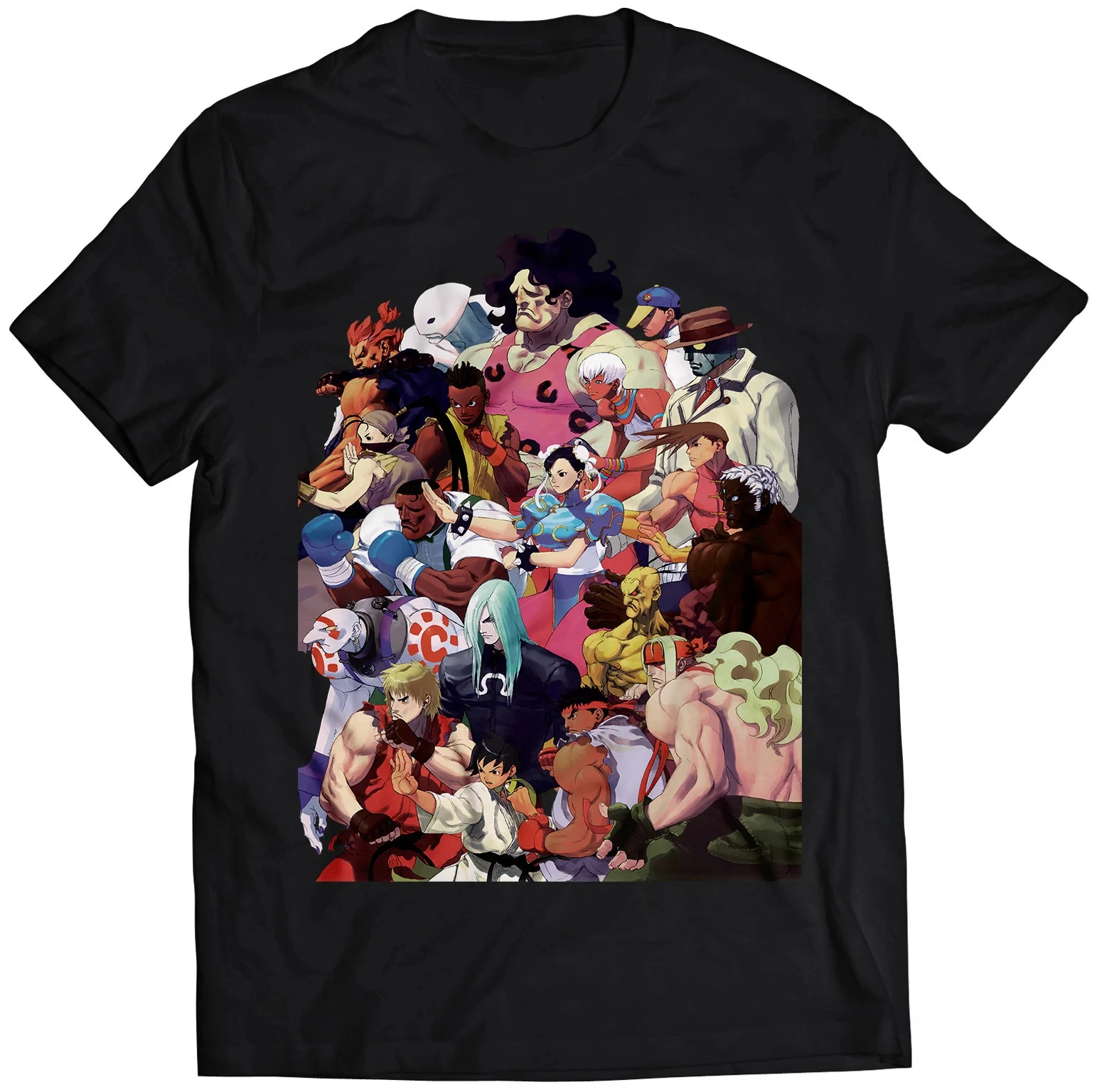 Camiseta de Arcade Street Fighting 3s Third Strike, Cuello Redondo, Manga Corta para Hombre, Oferta de Año Nuevo 2026