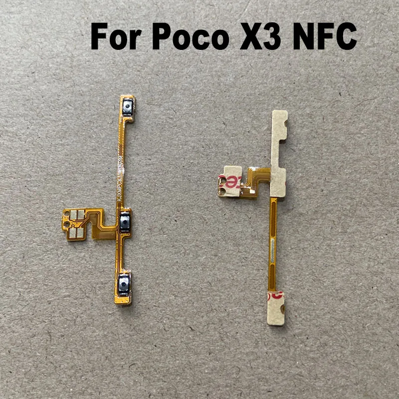 For Xiaomi Poco X3 / X3 NFC / X3 Pro / X3 GT Power Volume Button Flex Cable Side Key Switch ON OFF Control Button