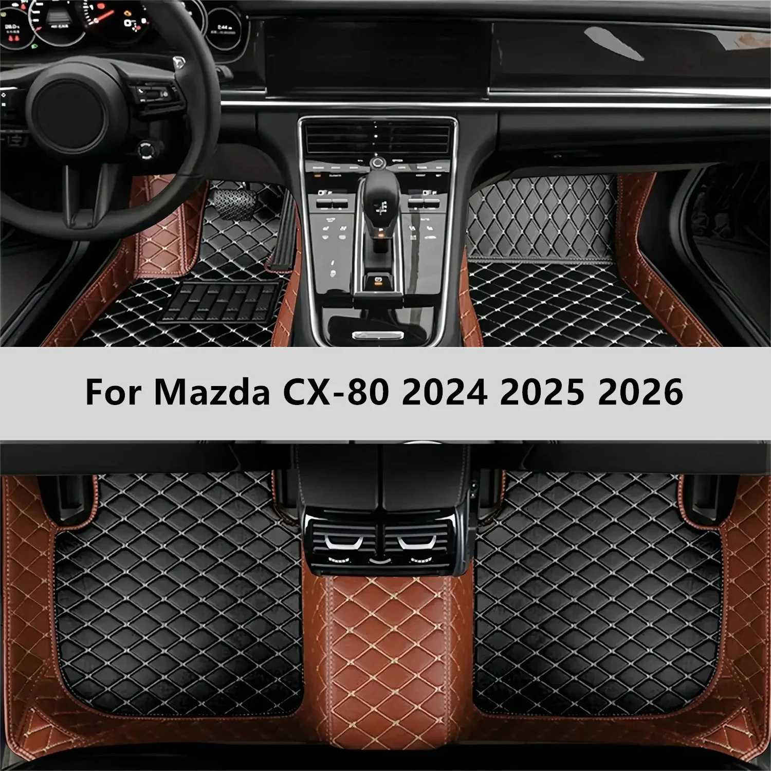 

Автомобильные коврики на заказ для Mazda CX-80 2024 2025 2026, напольный коврик, автомобильный коврик, аксессуары для интерьера