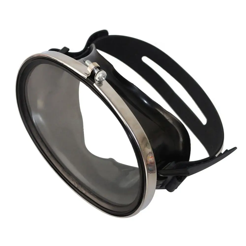 Summer Oval Diving Mask Tempered Glass Lens Classic Scuba Goggles HD Retro Spearfishing Mask
