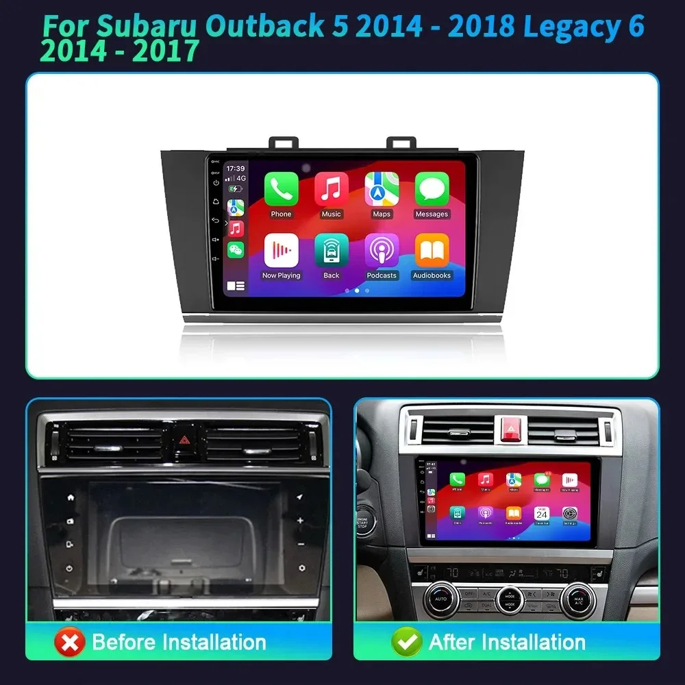 For Car Radio Multimedia 4G GPS For Subaru Outback 5 2014-2018 Legacy 6 2014-2017 Android Navigation Carplay Touch Screen Stereo