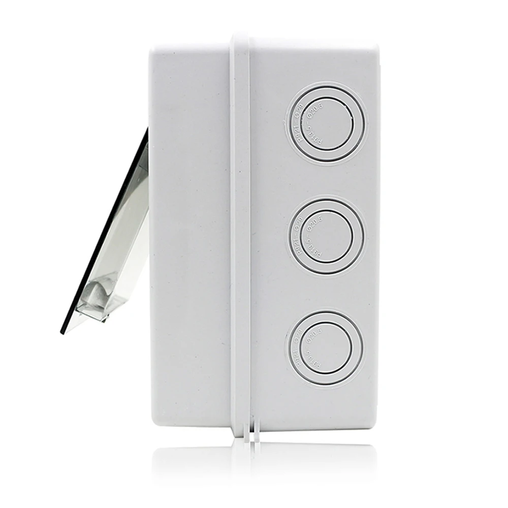 High Quality 5 Way HT Series IP65 Waterproof MCB Enclosure ABS Plastic Electrical Distribution Box