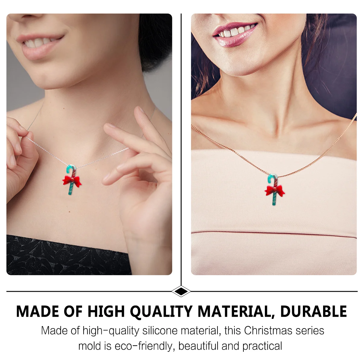 

Christmas Series Silicone Mold Snowflake Cane DIY Craft Tool Creative Non-Stick Reusable Baking Mold for Epoxy Resin Art Making