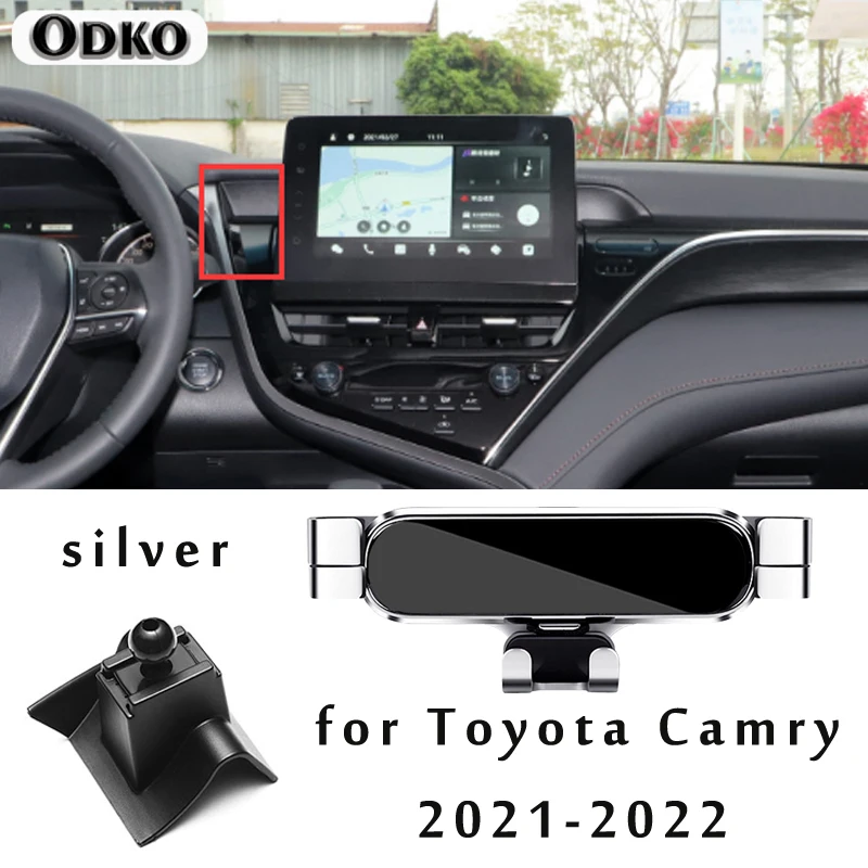 Car Phone Holder For Toyota Camry XV70 2021 2022 2018 2019 Car Styling Bracket GPS Stand Rotatable Support Mobile Accessories