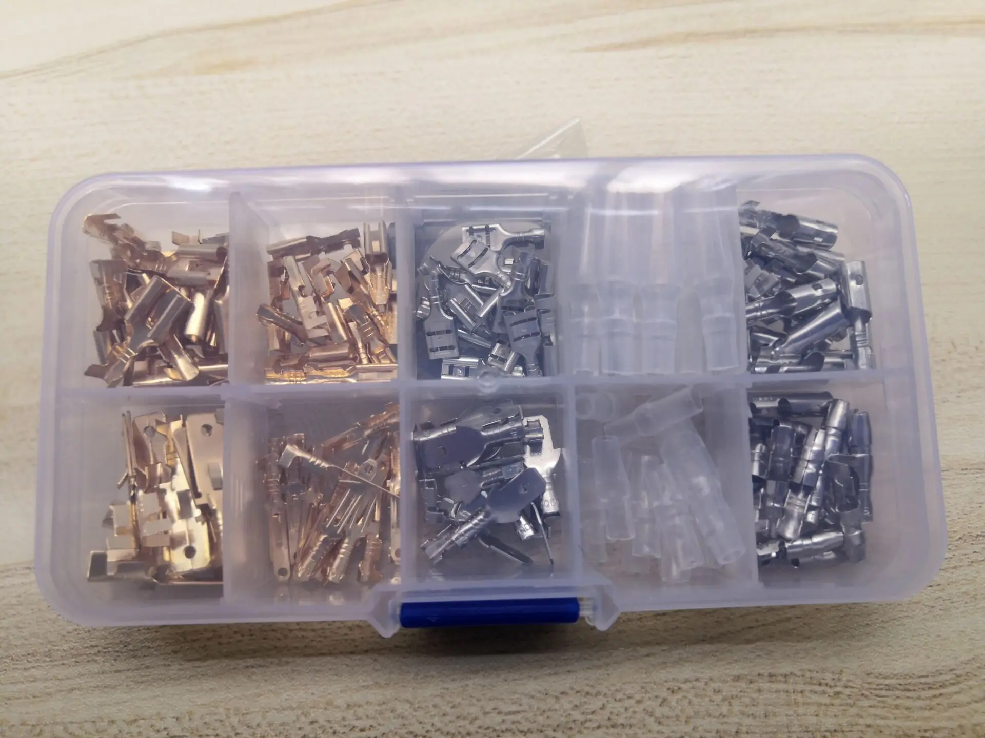 150PCS Female & Male Spade Crimp Terminals Kit Box 2.8mm 4.0mm 4.8mm 6.3mm Sleeve Wire Connector Wrap For 0.5mm-1.5mm2 22-16AWG