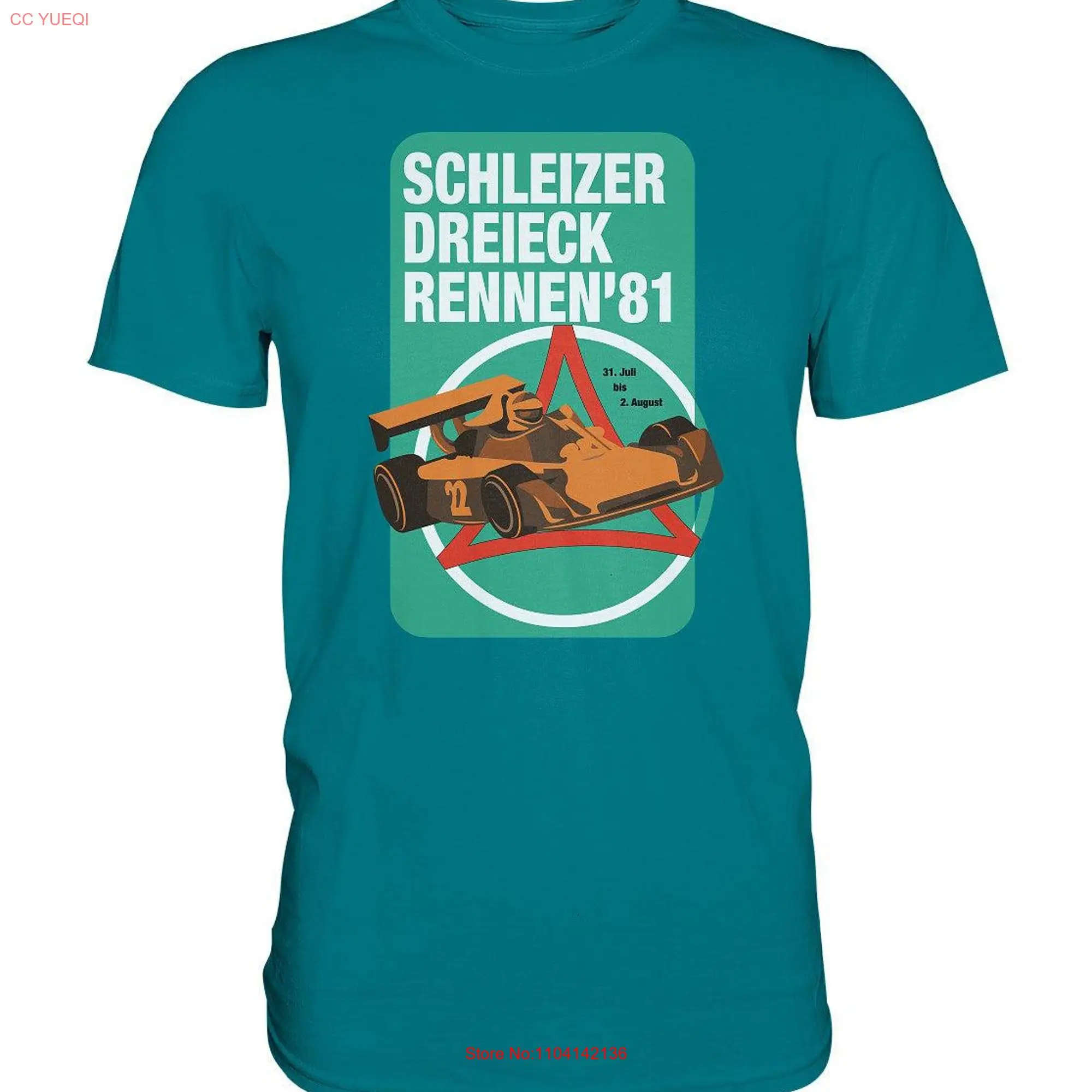 PREMIUM SHIRT UNISEX Schleizer Dreieck rennen 1981 long or short sleeves