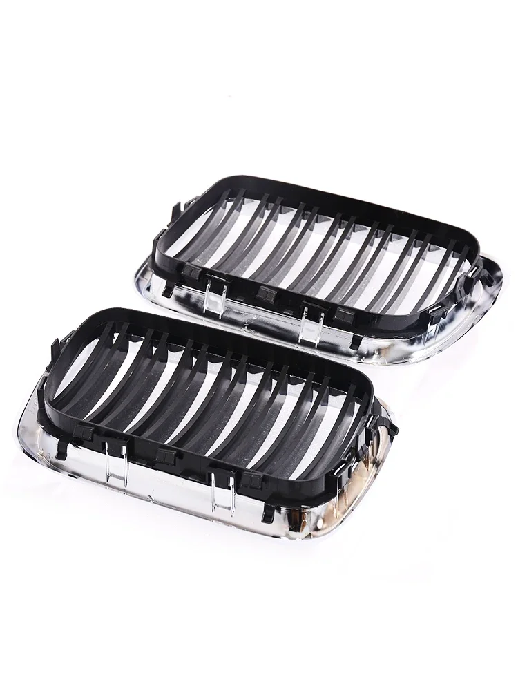 Chrome Silver Kidney Grille For BMW 3 Series E36 Facelift LCI 1997 1998 1999 M Performance Replacement Double Single Line Grill view 5