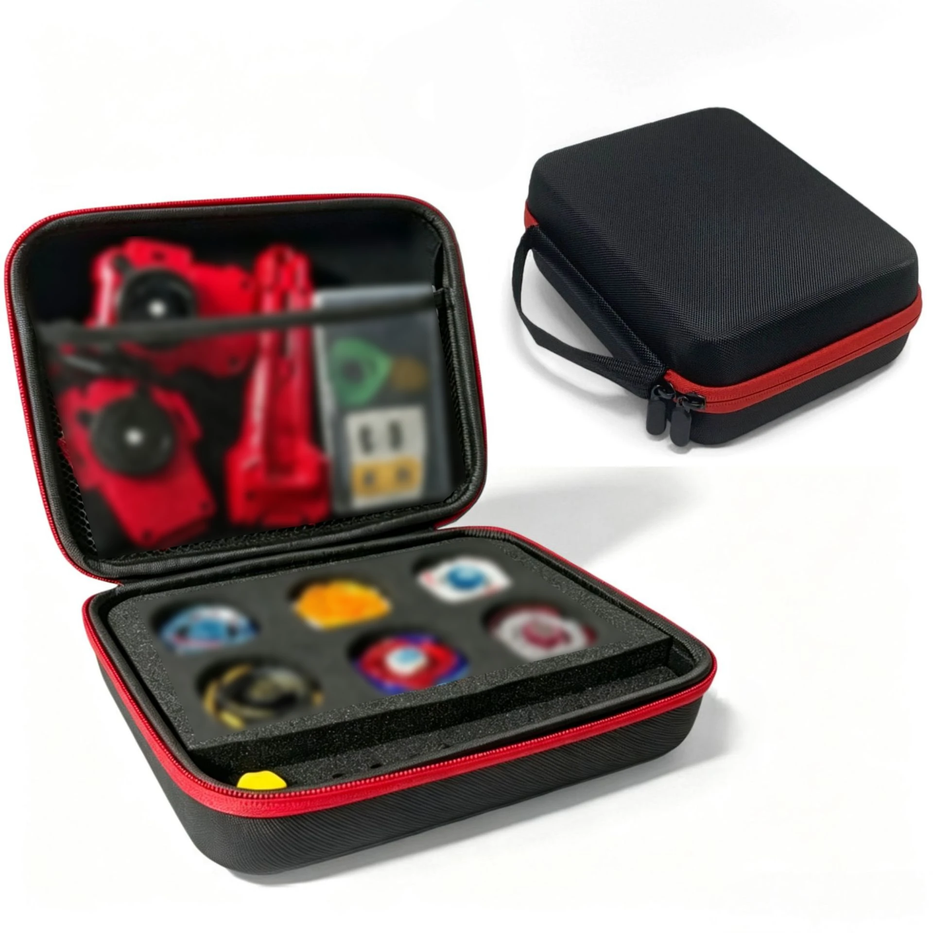 Beyblade Storage Case 6/12 Slot Portable Organizer With Hand Strap For Gyro Tops Launchers Accessories