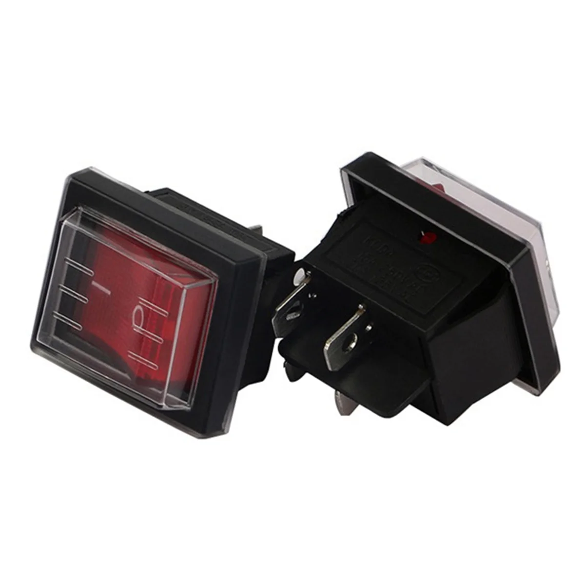 High-end 1PC 36X29Mm SPST 4 Pin Waterproof Boat Rocker Switch for Industrial Vacuum Cleaners with Waterproof Cover