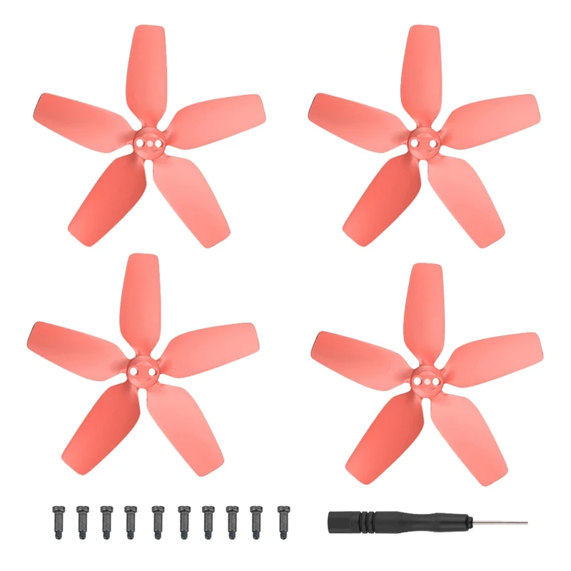 2 Pairs 2925S Three-Blade Propeller Low Noise Propeller For Avata Drone Parts Accessories Red