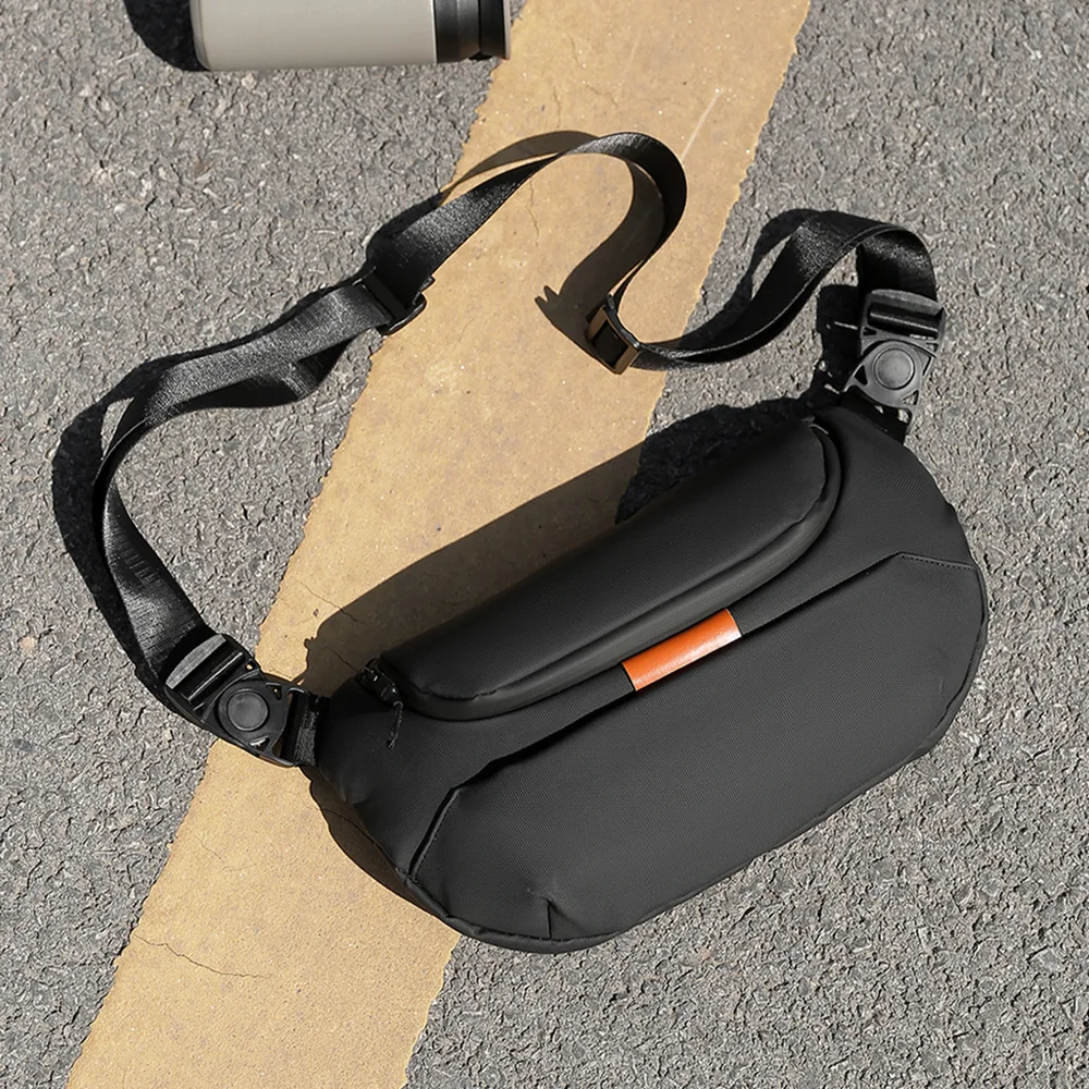 

Новая мужская сумка-кроссбоди 2025 года, уличная нагрудная сумка, летняя повседневная сумка на одно плечо, модная из кожи кролика