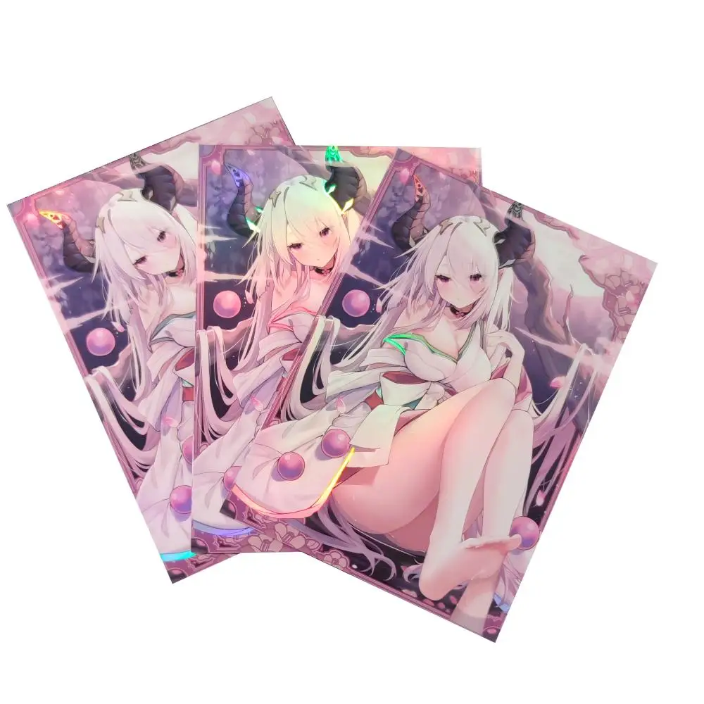 63x90mm 60PCS Laser Anime Trading Cards Board Game Cards protector for YU-GI-OH Card Art Anime Printing Card Sleeves Protectors image 3
