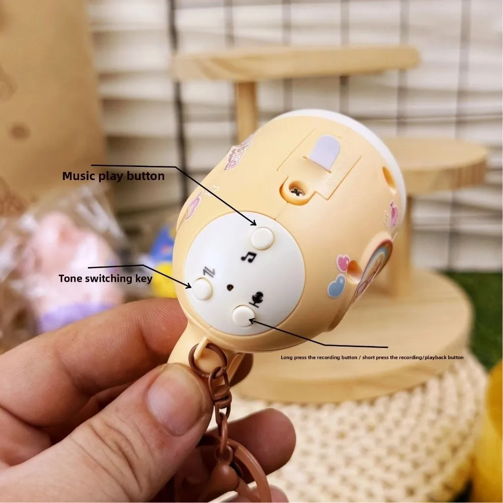 

Новый милый брелок с мини-динамиком «Капибара», мультяшная петля, игровой рекордер, брелок, пластиковый брелок для изменения голоса, сумочка, очаровательные креативные подарки