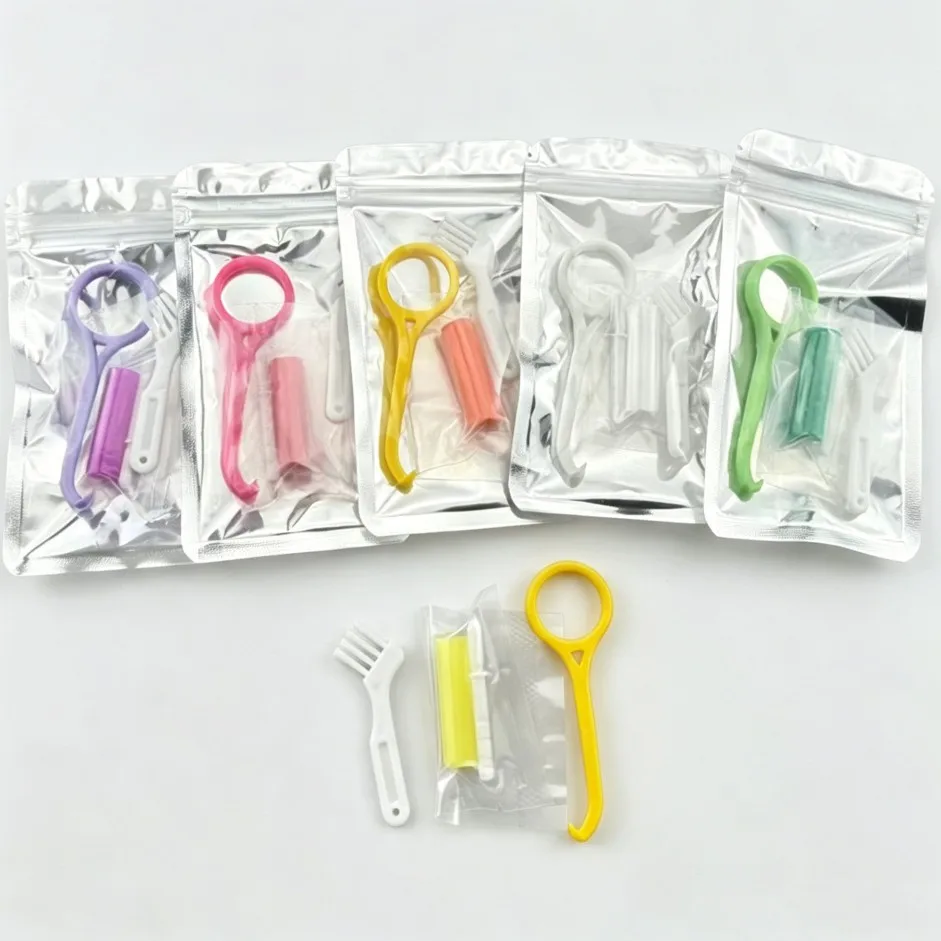 30Pcs Dental Orthodontic Chewies Set Teeth Corrector Aligner Remover Cleaning Brush 3Pcs Set Chew Stick for Improved Face Alignm