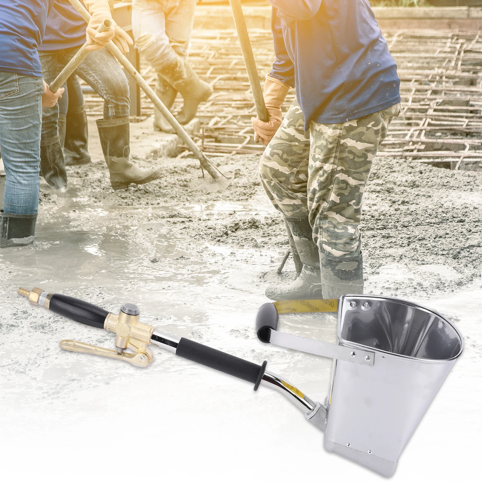 

4 Jet Mortar Spray Gun Wall Cement Spray Gun Concrete Sprayer for Wall Painting