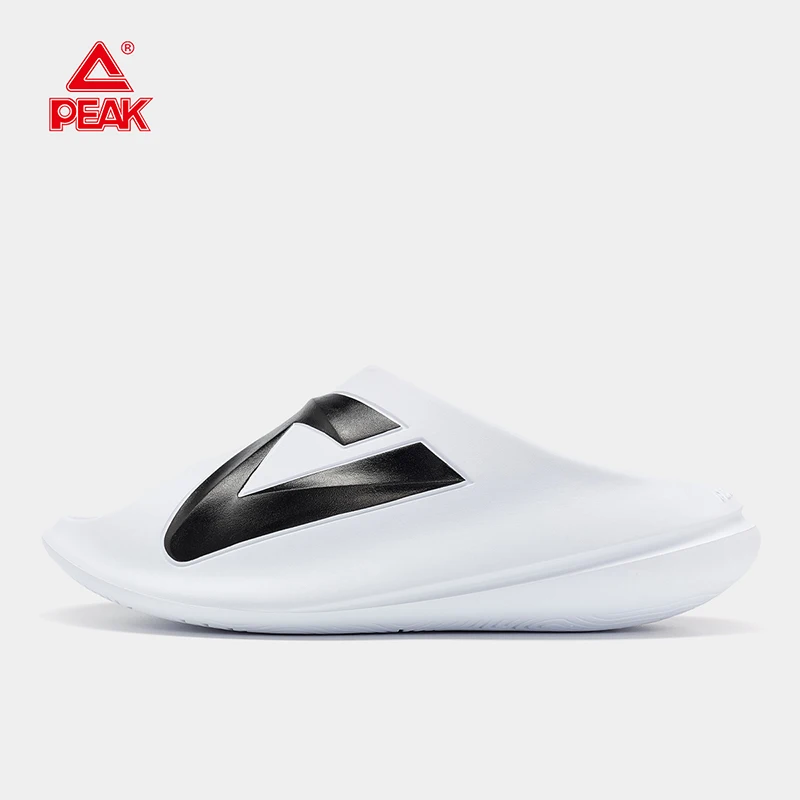 PEAK TAICHI Men's Beach Slides, Fashionable Quick-Dry Sandals for Swimming & Vacation, Comfortable Streetwear Slippers