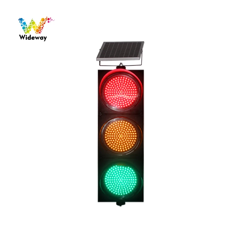 Africa Country Wireless LED Solar Powered Traffic Signal Light With Solar Panel