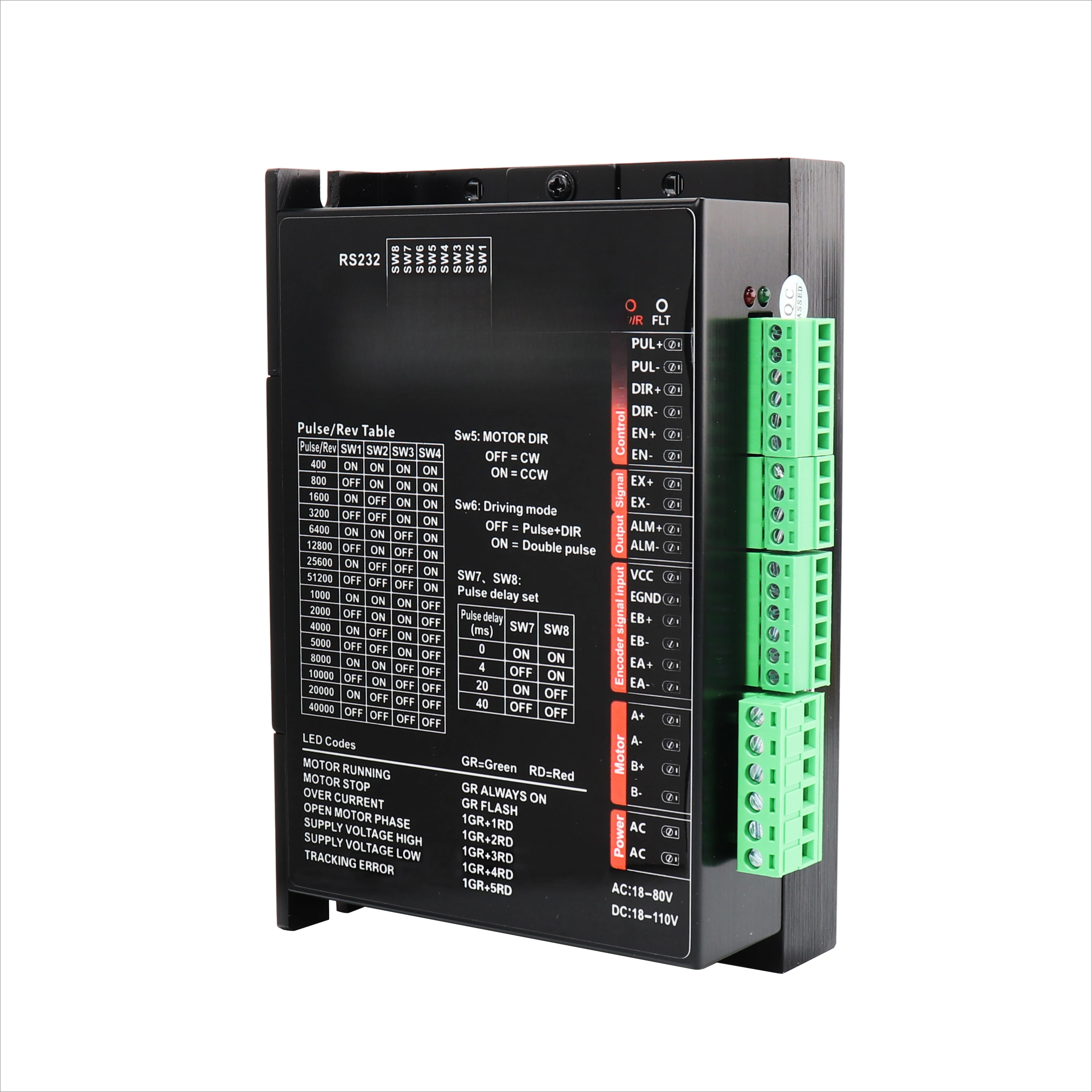 

CL86 closed-loop motor driver Nema34 2-phase motor driver numerical control servo stepper driver for 3D printer monitoring