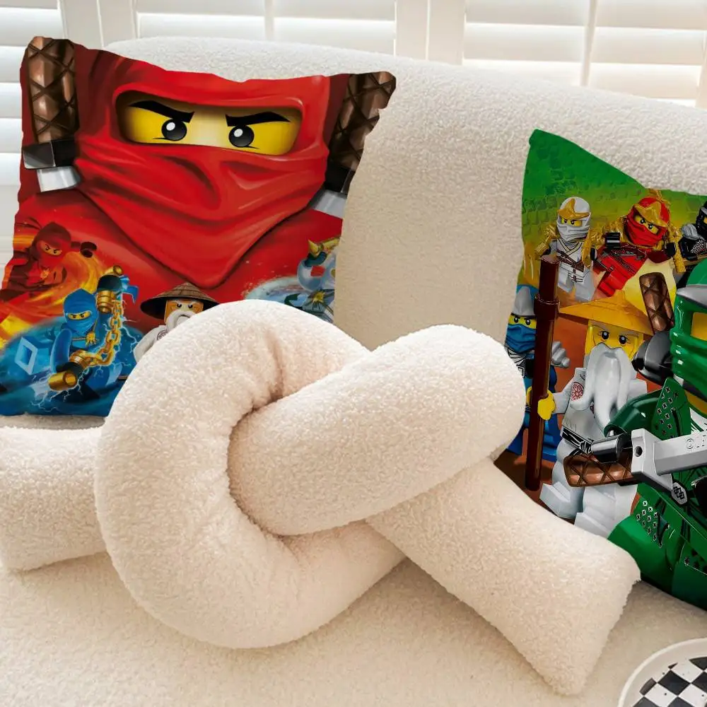 L-Lego N-Ninjago Zane Pillow Gift Home Office Decoration Pillow Bedroom Sofa Car Cushion CoverPillow Case view 3