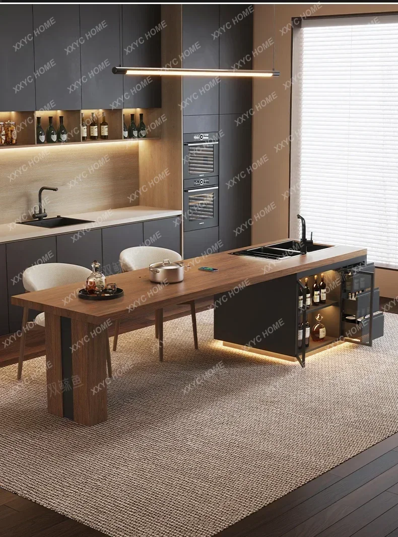 

AAxzzY13 Shimadai Обеденный стол Бытовой обеденный стол Свет Роскошный падающий стол Телескопический встроенный элитный ресторан