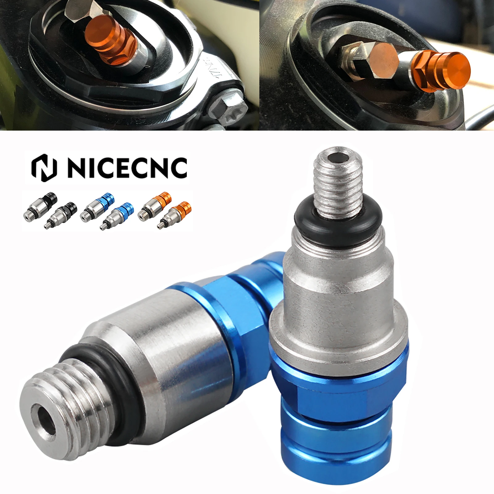 M4x0.7 M8x1 AER Fork Air Bleeder Valves For Husqvarna TC250 FC350 FX450 TC FC TX FX 85 125 250 300 350 450 2018 2019 For KTM