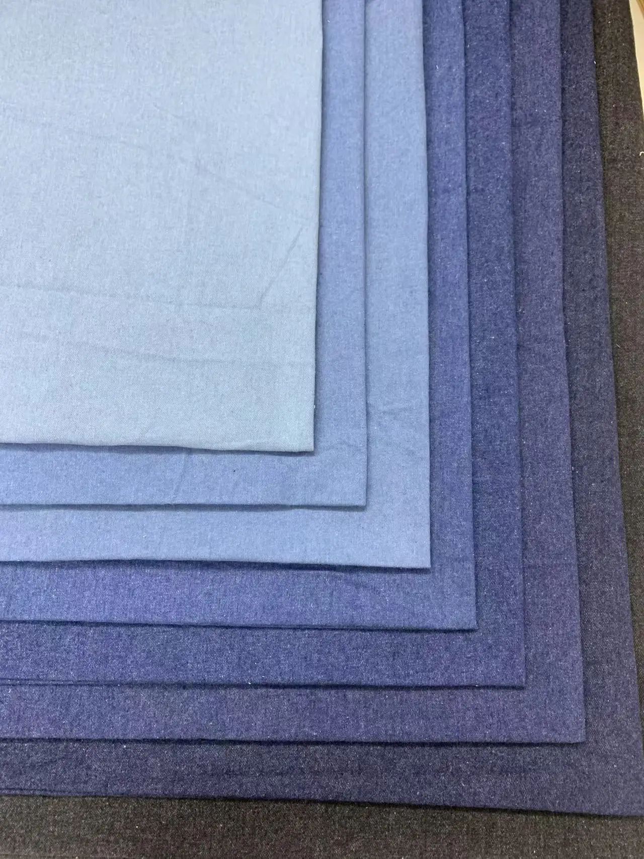 

Утолщенная однотонная джинсовая ткань для шитья своими руками — подходит для суконь, сумок, брюк, шапок