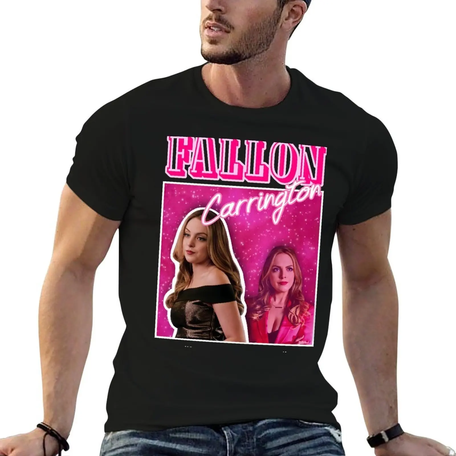 

fallon carrington 2000's aesthetic T-Shirt cotton t shirt pack t shirt man designer T-Shirt
