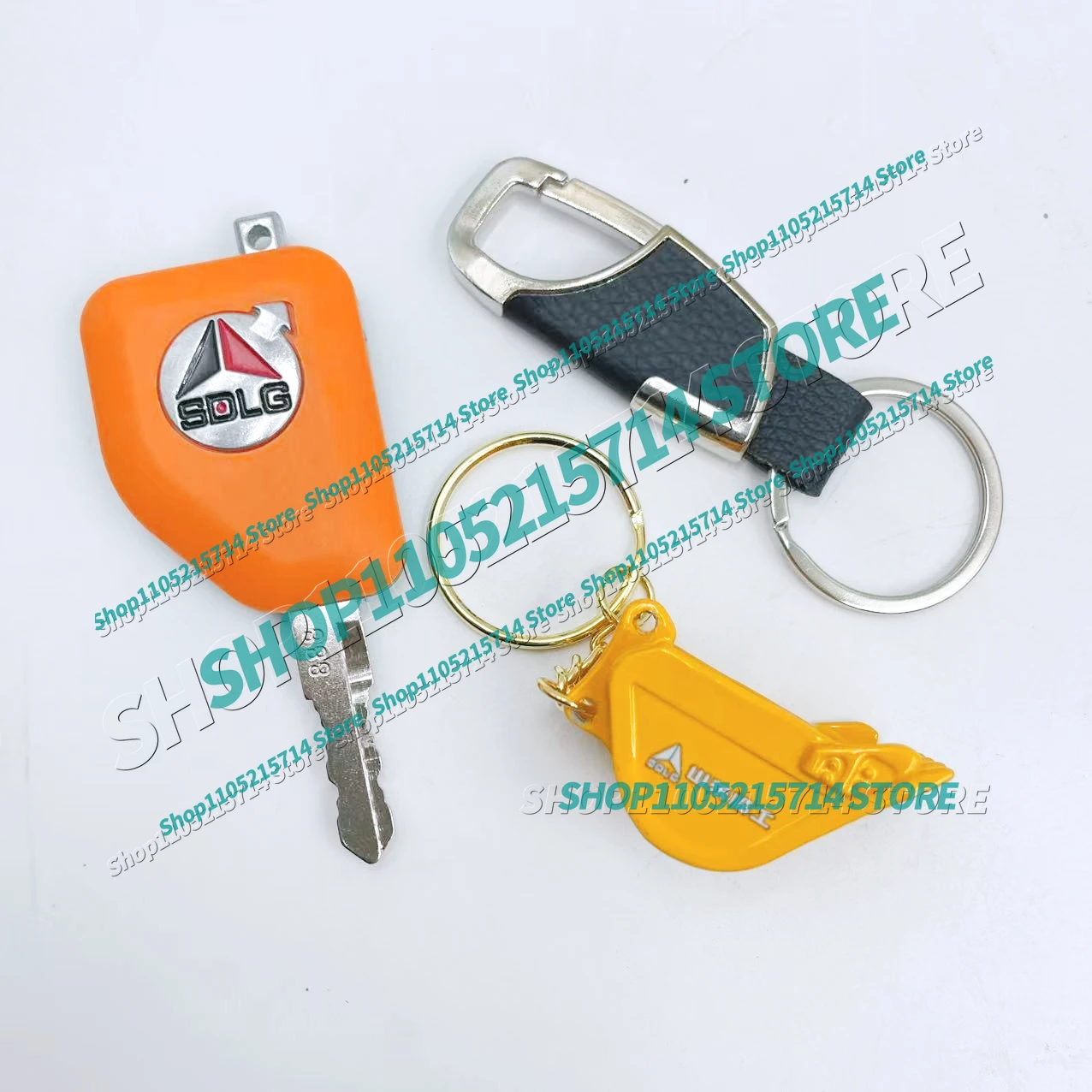 New Start Key for ShandongLingong SDLG Excavator 60 75 135 215 220 235 265 365 460 With Bucket Keychain Heavy Equipment Keychain