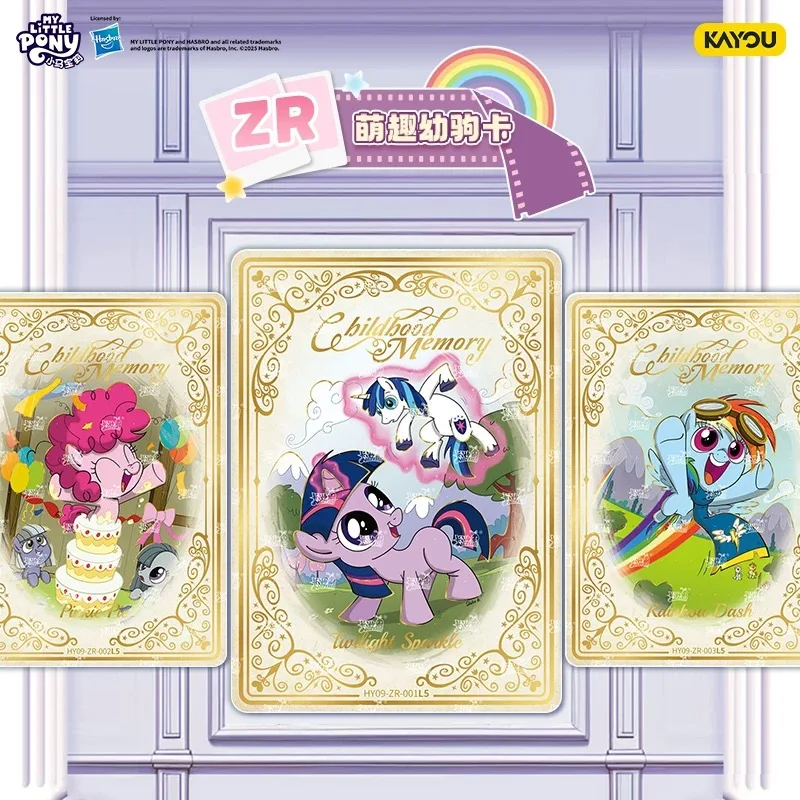 KAYOU nueva caja Original genuina My Little Pony Starscout Zipp Storm colección Popular Hobby Card Moonbow Sunny regalo para niños