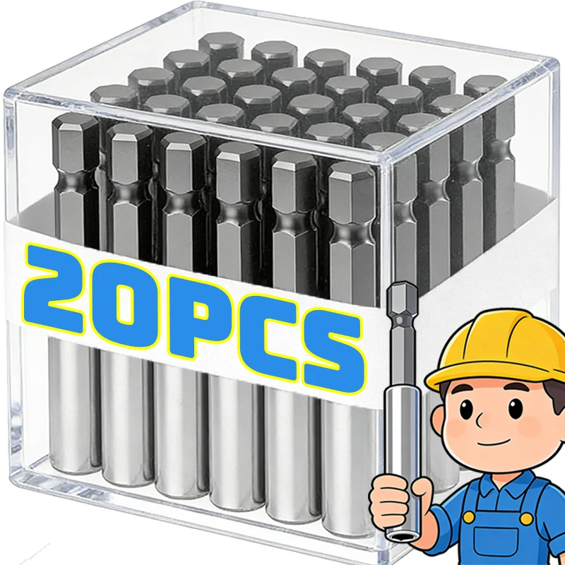 

Carbon Steel Screwdriver Bit Extension Rod Magnetic Transfer Extension Hexagonal Connecters Holder Power Tools Wholesale