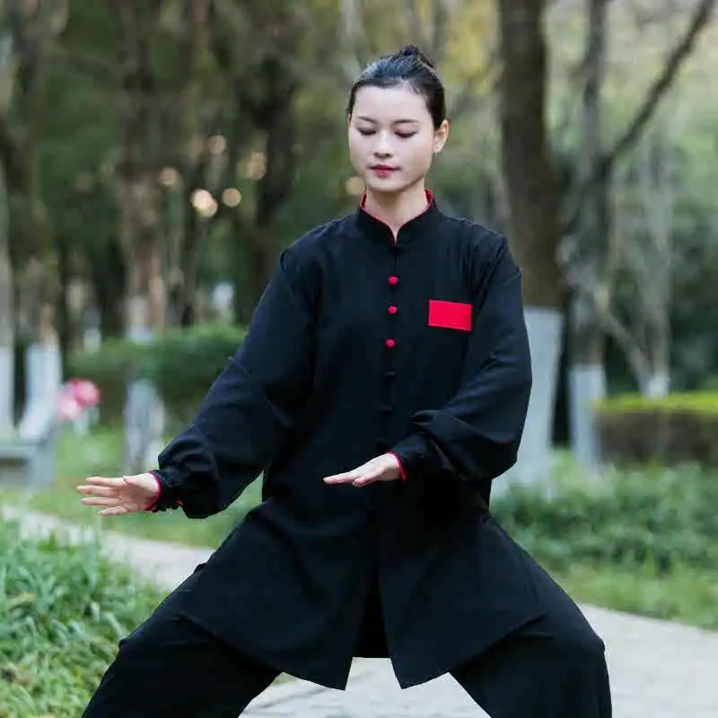 New Improved High-end Brand Tai Chi Uniform for Women, Fashionable Tai Chi Practice Suit for Men (Spring/Autumn)