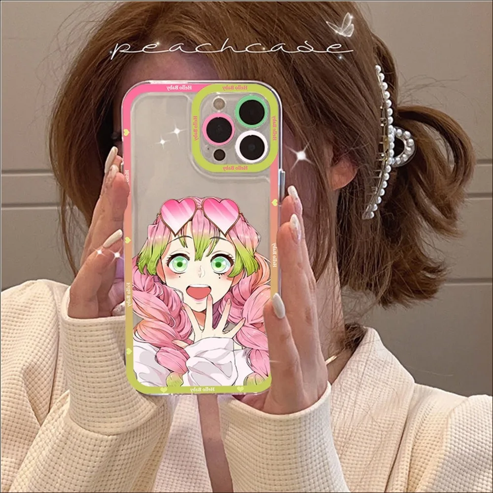 Kanroji Mitsuri Phone Case For IPhone 11 12 13 14 Mini Pro Max XR X XS TPU Clear Case For 8 7 6 Plus SE 2020